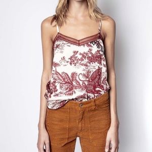 Zadig & Voltaire Camel Jouy camisole